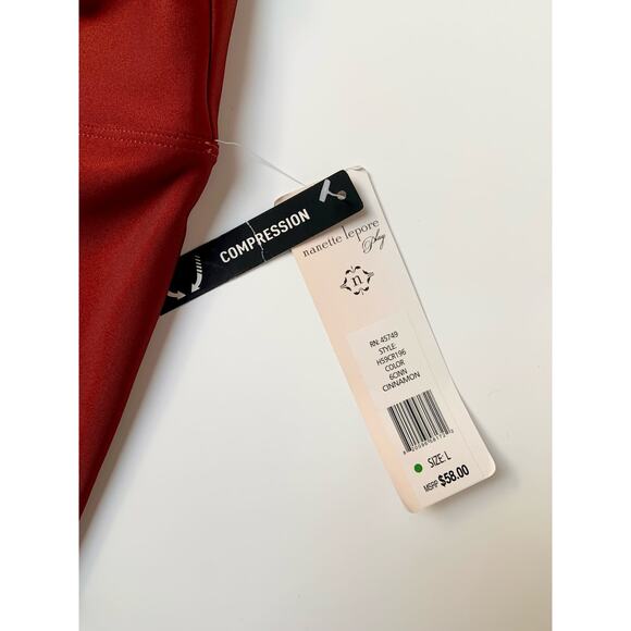 Nanette Lepore Red Pink Orange Compression Leggings Women's Large NWT MSRP:$58 - Picture 8 of 10